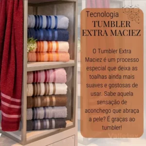 Jogo Toalhas Banho Grossas Macias Algodão 4pç Absorventes - Imagem 10