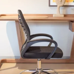 Cadeira Giratória Executiva Mesh Masterchair Preta Altura Ajustável Escritório 119kg - Imagem 9
