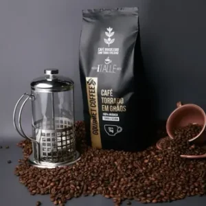 Café em Grao Torrado Expresso Arábica Torra Escura Grãos 1kg Gourmet Cafe Italle - Imagem 3
