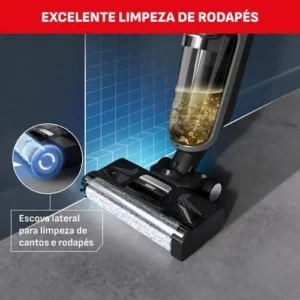Limpadora De Pisos Sem Fio Arno X-clean 4 Lxc4 Cinza E Prateado - Imagem 9