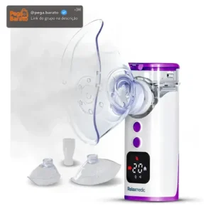 Inalador Nebulizador Aero Tech Portátil Tec. Mesh Relaxmedic - Imagem 1
