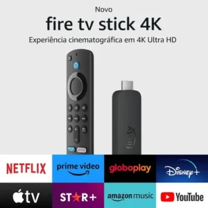 Fire Tv Stick 4k Com Alexa E Comandos De Tv Preto Amazon Preto De Voz - Imagem 3