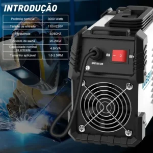 Máquina De Solda Inversora Digital Bivolt 110v/220v Dobevi Azul - Imagem 5