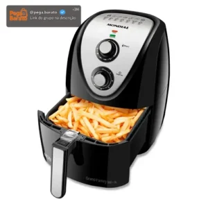 Fritadeira elétrica sem óleo Mondial Cozinha AFN-50 5L preta e inox - Imagem 1