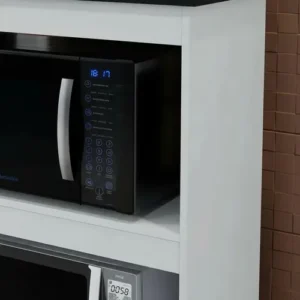 Balcão para Cooktop 5 Bocas Turim de MDP Branco Kaiki Móveis - Imagem 7