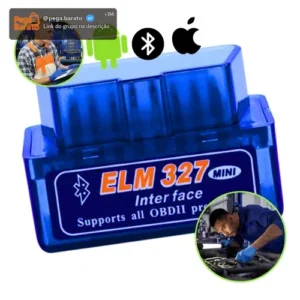 Scanner Automotivo Bluetooth Obd2 Eml 327 Android Ios Obdii - Imagem 1