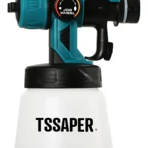 Pistola de pulverização elétrica para pintura hvlp Tssaper TP550 do 800mL cor azul-turquesa 550W - Imagem 5