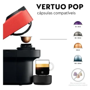 Cafeteira Nespresso Vertuo Pop Vermelho Pimenta - Imagem 12