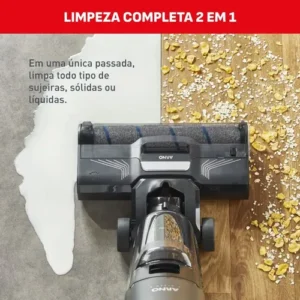 Limpadora De Pisos Sem Fio Arno X-clean 4 Lxc4 Cinza E Prateado - Imagem 5