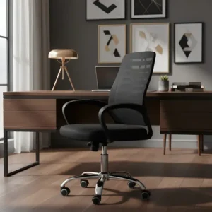 Cadeira Giratória Executiva Mesh Masterchair Preta Altura Ajustável Escritório 119kg - Imagem 13