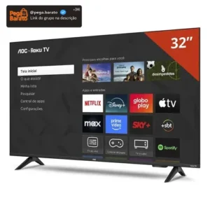Smart Tv Aoc Dled 32 Wi-fi Roku Tv Quad Core 32s5155/78g - Imagem 1