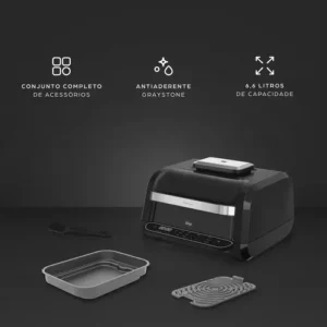 Fritadeira Elétrica Air Fryer 8 em 1 Wap Barbecue Heat Digital Wc Ab1030 - Imagem 6