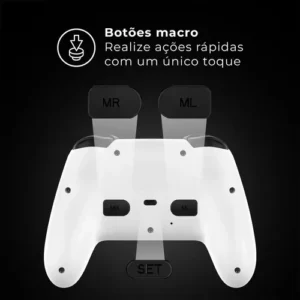 Controle Ultra Pro Bluetooth Branco Warrior - Js0092 - Imagem 4