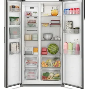 Geladeira Electrolux Frost Free Inverter IS4S de 435L Efficient com AutoSense Side by Side cor inox - Imagem 4