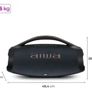 Caixa de Som Boombox Plus AIWA BBS-01-LBL 200W Bluetooth 30H IP66 USB RGB - Imagem 13