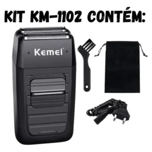 Kit Maquina Cortar Cabelo Kemei Profissional + Acessórios - Imagem 6