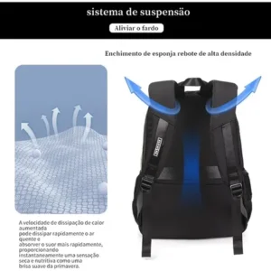 Senhora Mochila Dois Ombro Impermeável Mochila Escolar - Imagem 7