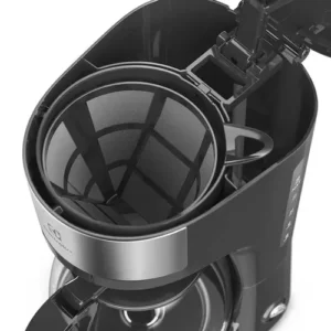 Cafeteira Elétrica ECM20 30 Xícaras Efficient Função Manter Aquecido Cor Inox Preta Electrolux - Imagem 4