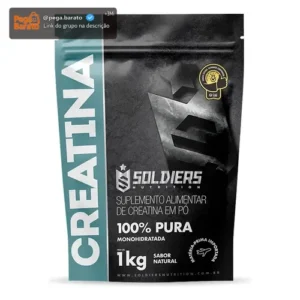Creatina 1kg Suplemento Monohidratada em pó 100% Pura - Soldiers Nutrition - Imagem 1