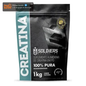 Creatina 1kg Suplemento Monohidratada em pó 100% Pura - Soldiers Nutrition - Imagem 1