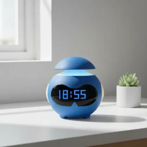 Despertador Inteligente Design Robo Bluetooth Alto-falante - Imagem 10