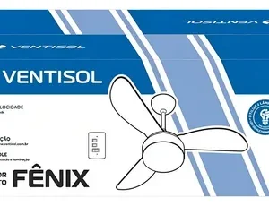 Ventilador De Teto Ventisol Fênix E-27 Branco 130w Com 3 Pás De Plástico, 960 mm De Diâmetro - Imagem 5