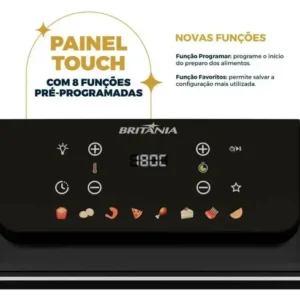 Fritadeira Air Fryer Oven Britânia 11 Litros 8 Funções 1800W BAF11A - Imagem 3