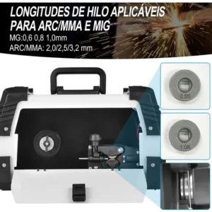 Máquina Solda 250a Sem Gás Com Acessórios 110v/220v Dobevi - Imagem 7
