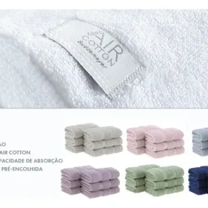 Kit 6 Peças Toalha Lavabo Buddemeyer Vision Dual Air Branco - Imagem 6