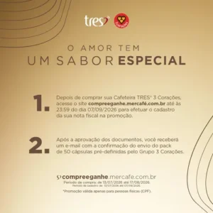 Cafeteira Espresso Luna Preta - TRES 3 Corações - Imagem 3
