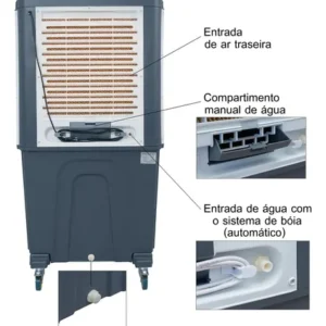 Climatizador De Ar Portátil 100 Litros 4 Em 1 - Auto-fill - Imagem 7
