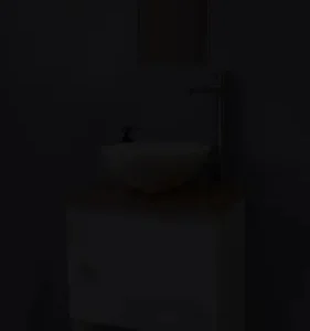 Gabinete Para Banheiro 40cm Com Cuba E Espelho Armário Suspenso Lavabo Completo - Imagem 2