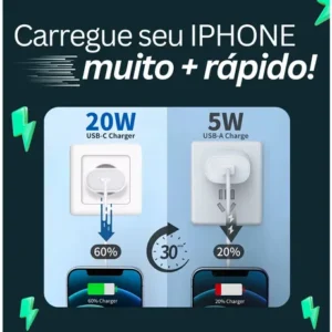 Carregador Fonte Apple iPad iPhone Turbo Original Usb-c 20w - Imagem 6