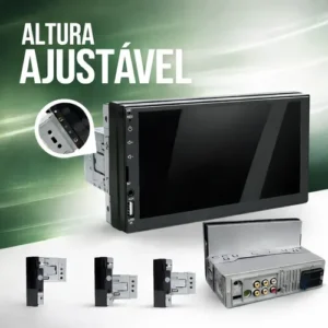 Central Multimídia Universal Mp5 1 Din 7 Espelha Dvd+ Cam - Imagem 10