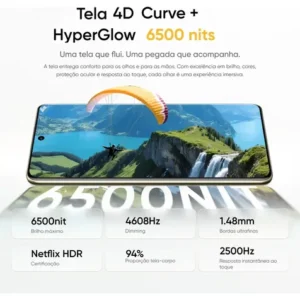 Smartphone Celular Realme 16 Pro+ 512gb 12gb Ram (+ 14 virtual ram boost) 5g Dual Sim, Câmera Lumacolor 200 Mp, SnapDragon 7 Gen4 Rocket, 7000mah, 80w, Ip69 Pro 144hz, Video 4k Fullfocal Hdr Dourado - Imagem 9