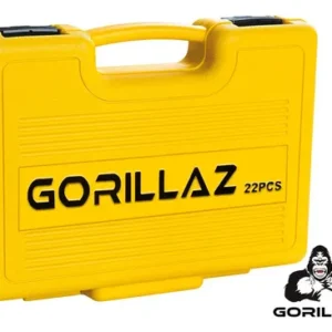 Jogo De Soquete 1/2 Pol Catraca Reversível 22 Peças Com Maleta Grz-22p Gorillaz - Imagem 8