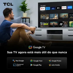 Smart TV TCL 55 Polegadas QLED 4K P7K WiFi Bluetooth Google TV HDR10+ Dolby Atmos Dolby Vision 55P7K - Imagem 9
