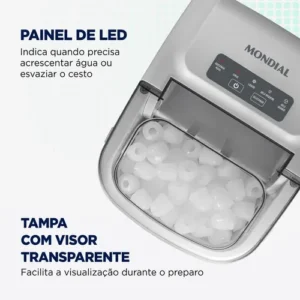 Máquina de Gelo Turbo Ice Premium, Mondial, 120W - MG-12-GI - Imagem 6