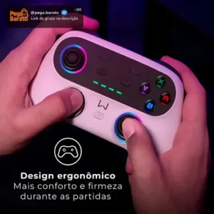 Controle Ultra Pro Bluetooth Branco Warrior - Js0092 - Imagem 1