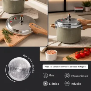 Panela De Pressão Fechamento Externo 4,2l Indução E Gás - Imagem 5