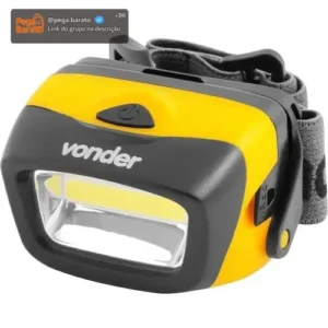 LANTERNA DE CABEÇA LED COB LCV 120 LUMENS CAPACETE VONDER - Imagem 1
