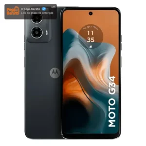 Smartphone Motorola Moto g34 5G - 128GB 8GB (4GB RAM+4GB Ram Boost) AI Camera 50MP NFC - Preto - Imagem 1
