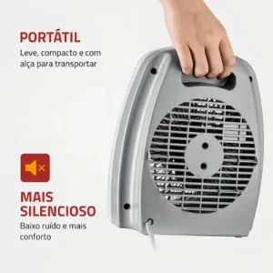 Aquecedor elétrico Mondial Caloventor A-08 branco - Imagem 5