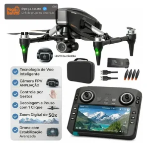 Drone Profissional Popsy H34 Pro 4K com Câmera Dual e GPS - Imagem 1