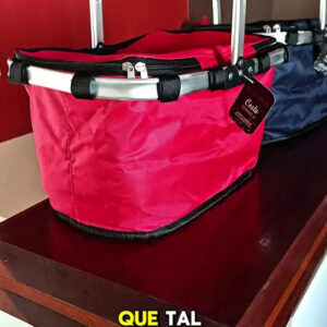 Bolsa Térmica Cesto Dobrável Praia Piquenique Acampamento - Imagem 2