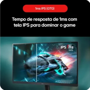 Monitor Gamer LG UltraGear 24” 24GS60F-B IPS Full HD 180Hz 1ms (GtG) NVIDIA® G-SYNC® AMD FreeSync™ HDR10 sRGB 99% HDMI DisplayPort - Imagem 5
