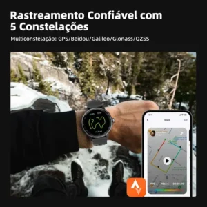 Relógio Inteligente Gps Smartwatch Amoled 3atm Sport Gps Caixa Preto - Imagem 3