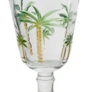Conjunto 7 Peças Jarra de 1,3L Com 6 Taças de 240 ml Água Suco Cristal Palm Hand Painting Lyor - Imagem 9