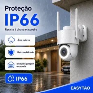 2 Câmera Segurança Ip Wifi Icsee Infravermelho Prova D'água - Imagem 10
