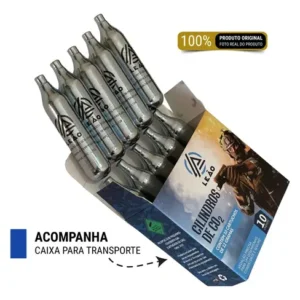 Kit Airsoft 20 Cilindros/capsulas Co2 12g Pistola Pressão - Imagem 4